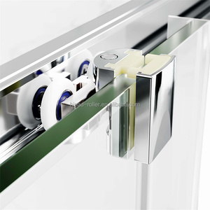 Système de porte coulissante à 4 roulettes d'usine, porte coulissante à enjoliveur, roulettes de porte coulissante, roulettes de porte coulissante pour porte en <span class=keywords><strong>bois</strong></span> - Product Image 3