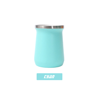 Bouteille d'eau réutilisable en acier inoxydable 304 à double paroi de 8 oz, isolée sous vide, tasse Mate, gourde de voyage en gros, vente chaude