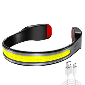 Cross Border Type C <b>Rechargeable</b> Cob Floodlight Headlamp Led Outdoor Camping Running Neckband <b>Work</b> <b>Light</b> - Product Image 3