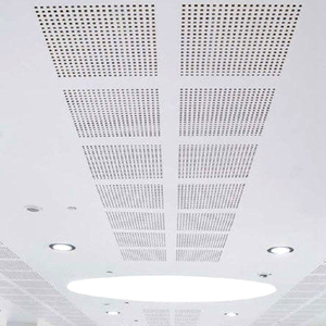 Hợp kim nhôm Clip-in gạch Trần 600x600 vuông cho trang trí nội thất nhà chống cháy cho phòng khách phòng tắm nhà bếp lưới - Product Image 3