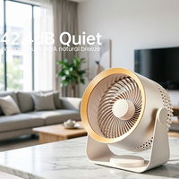 Ventilador Desmontable, Diseño Fácil de Limpiar, Cuerpo de ABS Resistente, Motor Silencioso sin Escobillas, Plegable y Portátil, para Uso en Exteriores, Vehículos Recreativos y Automóviles, en Caja