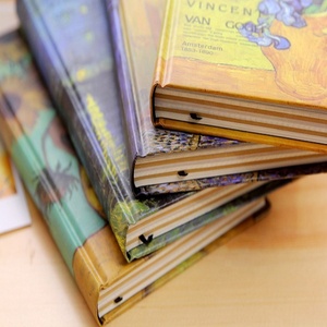 2024 mới sáng tạo bìa cứng cổ điển Van Gogh sơn dầu notepad cổ điển minh họa Quà Tặng máy tính xách tay - Product Image 3