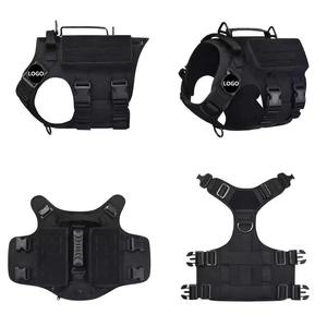Custom Logo Tactical Dog <b>Harness</b> MOLLE Design Heavy Duty Adjustable Training <b>Pet</b> <b>Harness</b> Vest For Large Working Dogs - Product Image 5