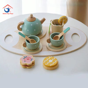 Préscolaire En Bois Enfants Jouets Simulé Tea Party Jouet Après-Midi Thé Dessert Ensemble Jouer Maison Jeux - Product Image 2