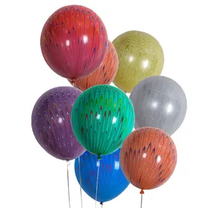 Globo de látex de alta calidad, globo inflable de burbuja de 18 pulgadas con diseño de pavo real