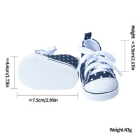 Chaussures de poupée de 18 pouces, style tennis, modèle souple, jouet éducatif miniature pour poupées de 18 pouces