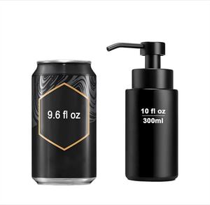 Dispenser di Sapone in Acciaio Inox Personalizzato Rotondo 200/300 ml Bottiglia in Vetro con Pompa in Acciaio Inox per Sapone Liquido o Schiuma - Product Image 5
