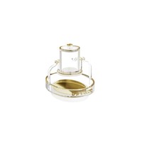 Ensemble Lucite Mayim Achronim - Cadeau Judaica - Personnalisé - Judaica en acrylique - Cadeau juif pour Shabbat, Rosh Hashanah, Sukkot - Décoration de table de luxe