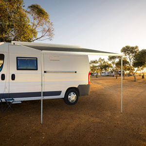 Awnlux Preço de fábrica W5800 Toldo retrátil manual para <span class=keywords><strong>RV</strong></span> Motorhome Caravana para Campervan Manual preto - Product Image 5