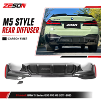 Diffuseur arrière ZESON en fibre de carbone véritable style M5 pour BMW Série 5 G30 M5 F90 540i 530i 2017-2023