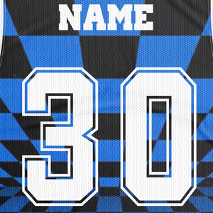 Personalizable más tamaño sin mangas tablero de ajedrez baloncesto Jersey transpirable ajuste seco impreso Elegante ropa deportiva para el equipo - Product Image 5