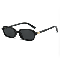 Bettega Lunettes de soleil transfrontalières à monture étroite Europe et États-Unis personnalité mode carré simple lunettes de soleil élégantes
