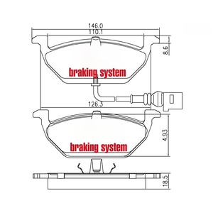 <span class=keywords><strong>Pastiglie</strong></span> Freno in Ceramica Personalizzate Jin Gang per Ricambi Auto Volkswagen Audi Bolai A3 Skoda <span class=keywords><strong>Golf</strong></span> - Product Image 5