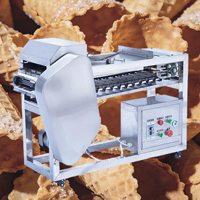 Promotion annuelle : Machine à gaufres pour cornets de crème glacée, gaufrier automatique multifonctionnel, machine industrielle à cornets de gaufres