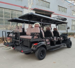 Nuovo Golf Cart Elettrico Fuoristrada 7-8 Posti in Metallo e Plastica Batteria 48V Velocità 30-50km/h Autonomia 90km Veicolo per Caccia Novità - Product Image 2