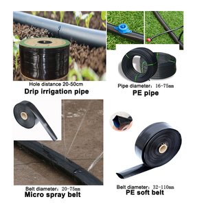 Cinta plana Ldpe negra de 2000M, manguera de <span class=keywords><strong>goteo</strong></span> para el hogar, <span class=keywords><strong>riego</strong></span> de flores para parque público - Product Image 2