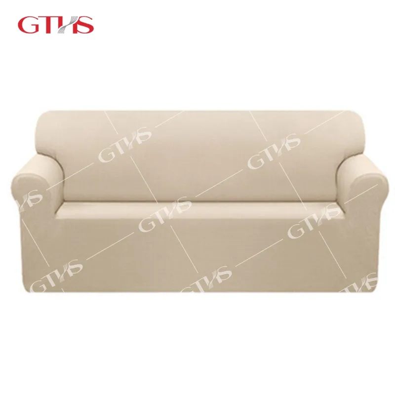 थोक ठोस रंग पूर्ण सोफा कवर के लिए 3 2 1 सीटर सोफे लोचदार खिंचाव 3 सीटों वाले सोफा कवर ढकना