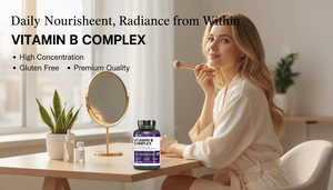 Comprimés de Vitamine B Complexe OEM ODM avec Acide Folique, <span class=keywords><strong>Biotine</strong></span>, Vitamines B1, B2, B3, B5, B6, B12, 60 Comprimés Complément Alimentaire - Product Image 4