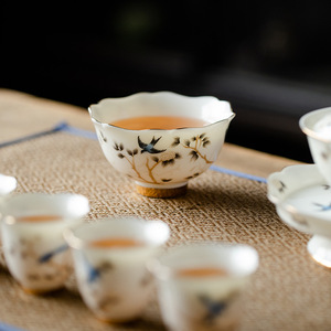 Dehua stile coreano in porcellana bianca Kung Fu Set da tè singolo per uso domestico in ceramica Master Cup tazza da latte di buona qualità giada di montone - Product Image 4