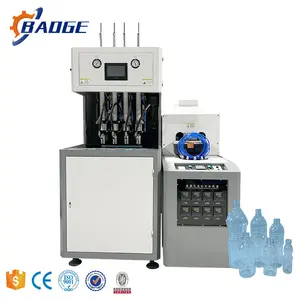 Der beste Preis Halbautomat ische Kunststoff-Mineral wasser flaschen herstellungs maschine Preis 5 Gallonen Blas maschine Glasblas maschine