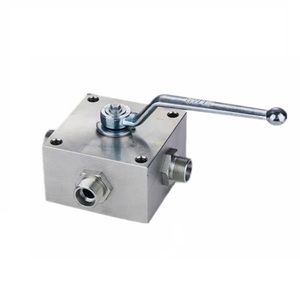 Série KH – Robinet hydraulique à 3 ou 4 voies en acier au carbone haute résistance avec raccord à bride pour fluides huileux - Product Image 4