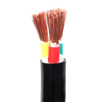 Câble d'alimentation durable 3 conducteurs YJV XLPE PVC 0,6/1 kV, fil électrique en cuivre type N2XY TC IEC 60502, câble basse tension pour distribution