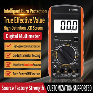 Multimètre numérique 3 chiffres 1000V 60A avec arrêt automatique, corps en plastique pour tests électriques - Product Image 4