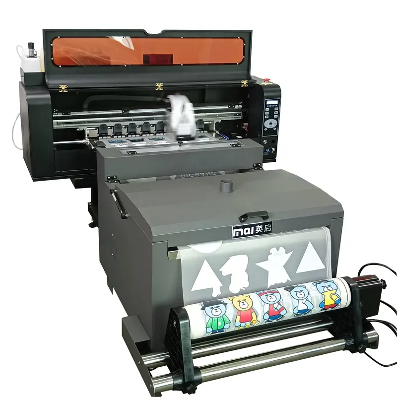 Inqi 60cm Haustier film dtf Drucker A1 dtf Drucker dtf Drucker 600mm für T-Shirt Druck mit 2 Köpfen xp600