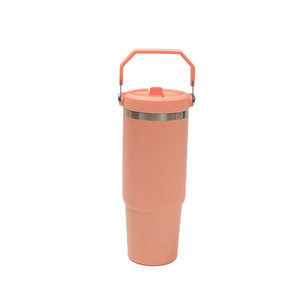 Stainless Steel Tumbler 30oz 900ml <b>Vacuum</b> Insulated <b>Portable</b> Travel Cup With Handle - Product Image 4