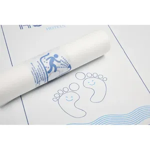 Rotoli di Tappetini Doccia in Polipropilene Vergine Non Tessuto 40x65cm, Resistenti agli Strappi, Isolanti dai Germi, per Alloggi in Resort - Product Image 1