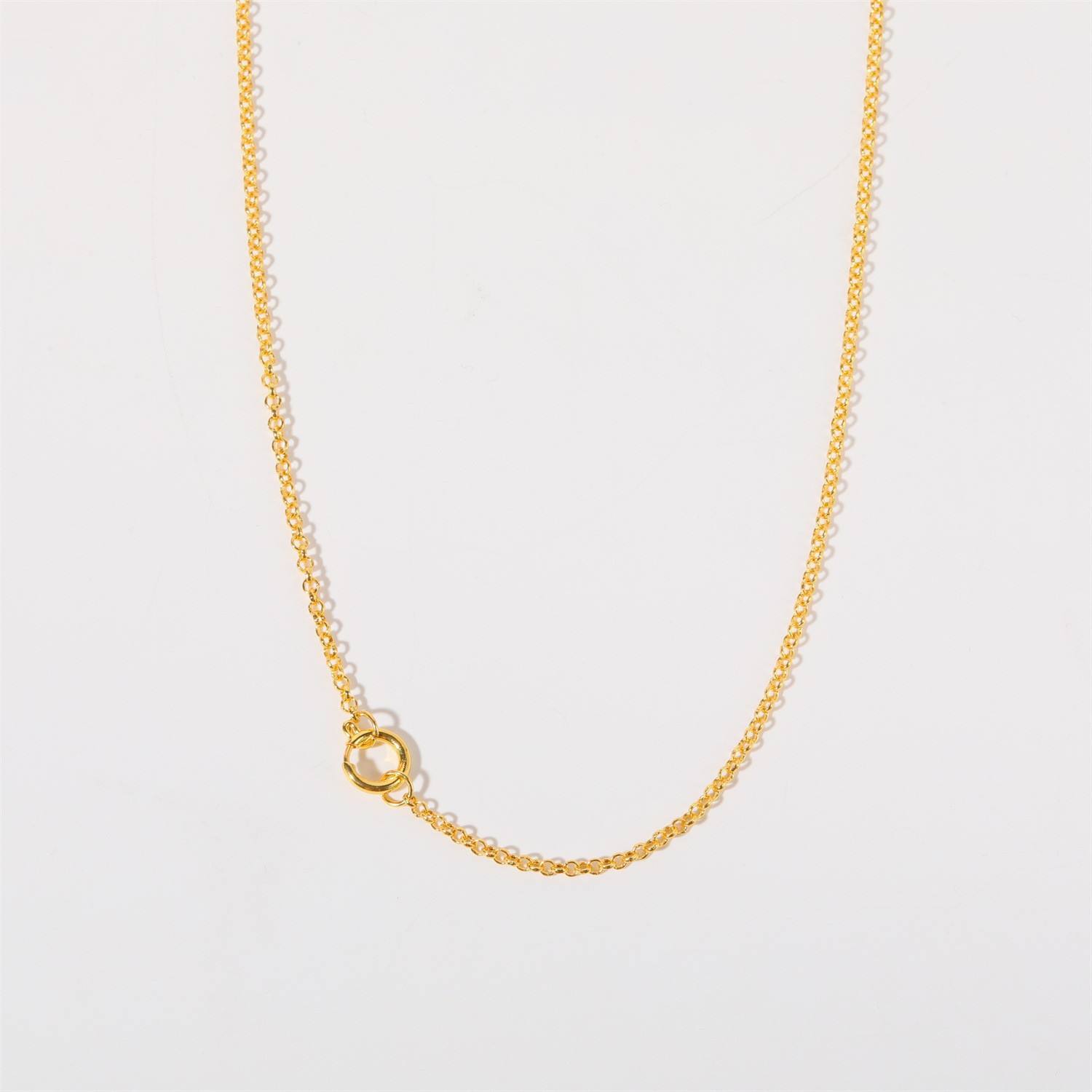 Round pearl chain + loose ring (45+5cm)