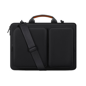 Maletín para ordenador portátil gris y negro, <span class=keywords><strong>funda</strong></span> para ordenador portátil de 13,3 pulgadas, resistente al agua, Cable de gran capacidad, disco duro, organizador de ratón, <span class=keywords><strong>funda</strong></span> con cremallera - Product Image 5
