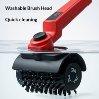 Brosse électrique sans fil portable pour barbecue, brosse électrique rotative avec 3 têtes de brosse, 2000 mAh, brosse électrique pour grill