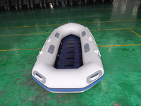 Bateau gonflable à plancher rigide en PVC certifié CE, idéal pour la pêche, en promotion – Modèle 160