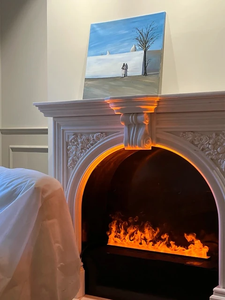 Cheminée à eau atomisante de luxe 3D LED flamme médias mur <span class=keywords><strong>miroir</strong></span> cheminée électrique sous la télévision pour la décoration d'hôtel maison - Product Image 5