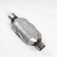 Convertisseur catalytique universel YF Auto de 2,5 pouces à haut débit, normes Euro V OBD1/2, système d'échappement en acier inoxydable
