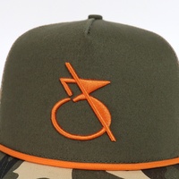 Casquettes de camionneur tactiques pour hommes en coton avec corde, broderie 3D personnalisée de haute qualité BSCI, orange vif, pour la chasse, à 5 panneaux, pour l'extérieur, style Gorras, camouflage