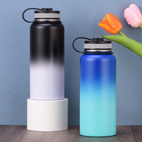 Botella de Agua Ecológica de Acero Inoxidable con Aislamiento al Vacío, 32 oz, Impresa, Marca Privada OEM, para Exteriores, a Prueba de Fugas
