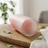 Flasche Tropfflasche Mattiertes Glas Farbverlauf Rosa Pipettenflasche 15 ml 30 ml 50 ml 100 ml Verpackung