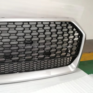 เหมาะสำหรับรุ่นของออดี้ Q5 B9 RSQ5กระจังหน้ากันชนสีเงินพร้อมกรอบล่าง2019-2021 - Product Image 3