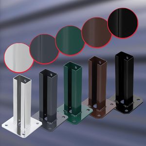 Support de poteau de clôture en métal de haute qualité, base de fixation pour poteau de clôture de jardin extérieur - Product Image 6