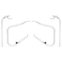 Nouvelles barres de protection latérales pour moto, pour Glide Road King Street 2014-2022, support de pare-chocs double éclairage, protection moyenne