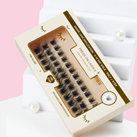 Cils individuels en grappes, cils en grappes D Curl, kit d'extensions de cils DIY