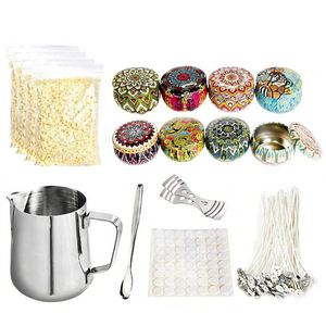 Bougie d'art en cire de soja blanche brillante faite à la main, style moderne, non toxique, pour Noël, avec emballage de vente au détail de marque, référence de sourcing - Product Image 4