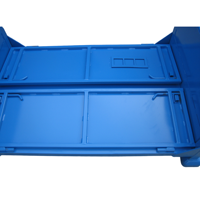 AOCHEN Haute Qualité Industrielle Métal Pliable Stillage Entrepôt Conteneur De Stockage Boîte Empilable Logistique Boîtes De Chiffre D'affaires