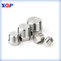 Bouchon de tuyau hexagonal en acier inoxydable industriel avec filetage mâle NPT BSP – Vente en gros