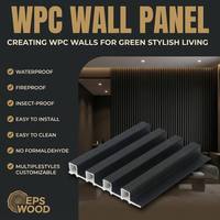 Panel de Pared Interior WPC Ignífugo, Diseño Moderno para Uso Doméstico, Patrones Geométricos Florales Damasco, Origen Shandong