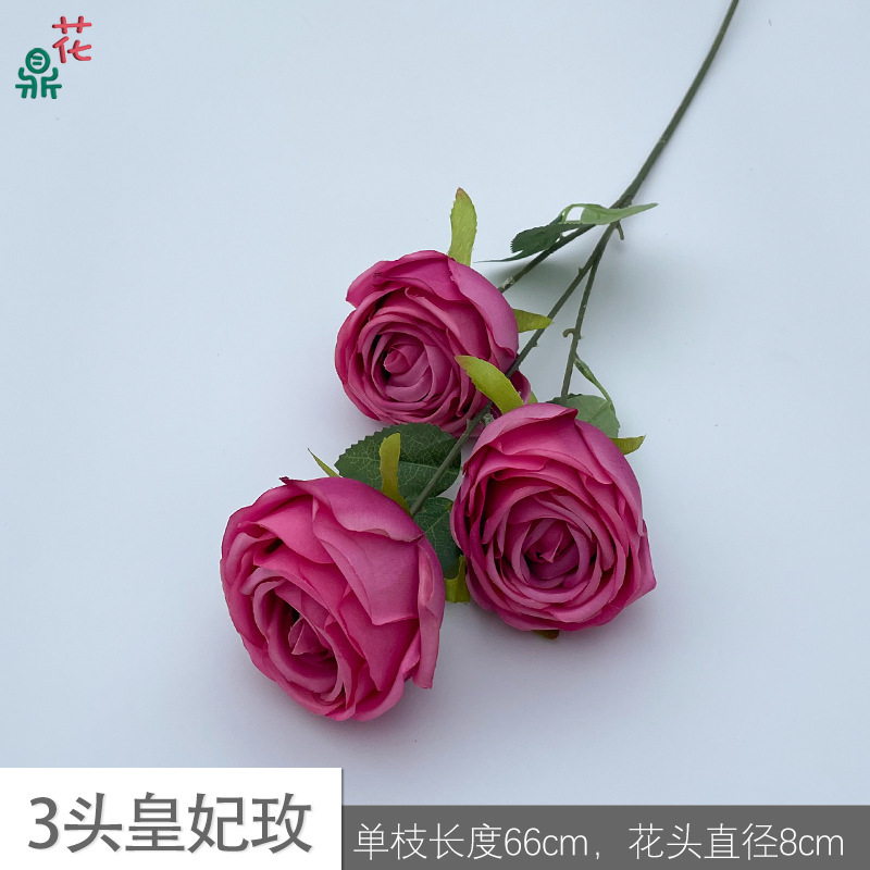 3-headed Imperial Rose ZYJ Rose Red