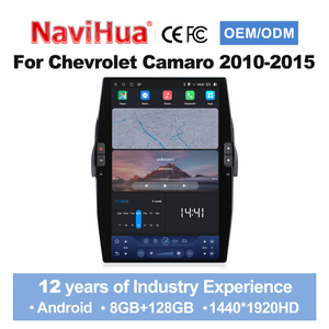 Navihua <strong>New</strong> Upgrade 14.5 Inch Android Car Radio GPS Navigation Multimedia Carplay Auto Stereo <strong>DVD</strong> for Chevrolet Camaro 2010-2015 - Product Image 2