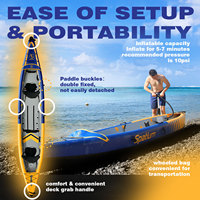 Kayak gonflable neuf, bateau gonflable de course, bateau à rames gonflable, kayak gonflable pour 2 personnes, canoë de pêche à assise surélevée à vendre